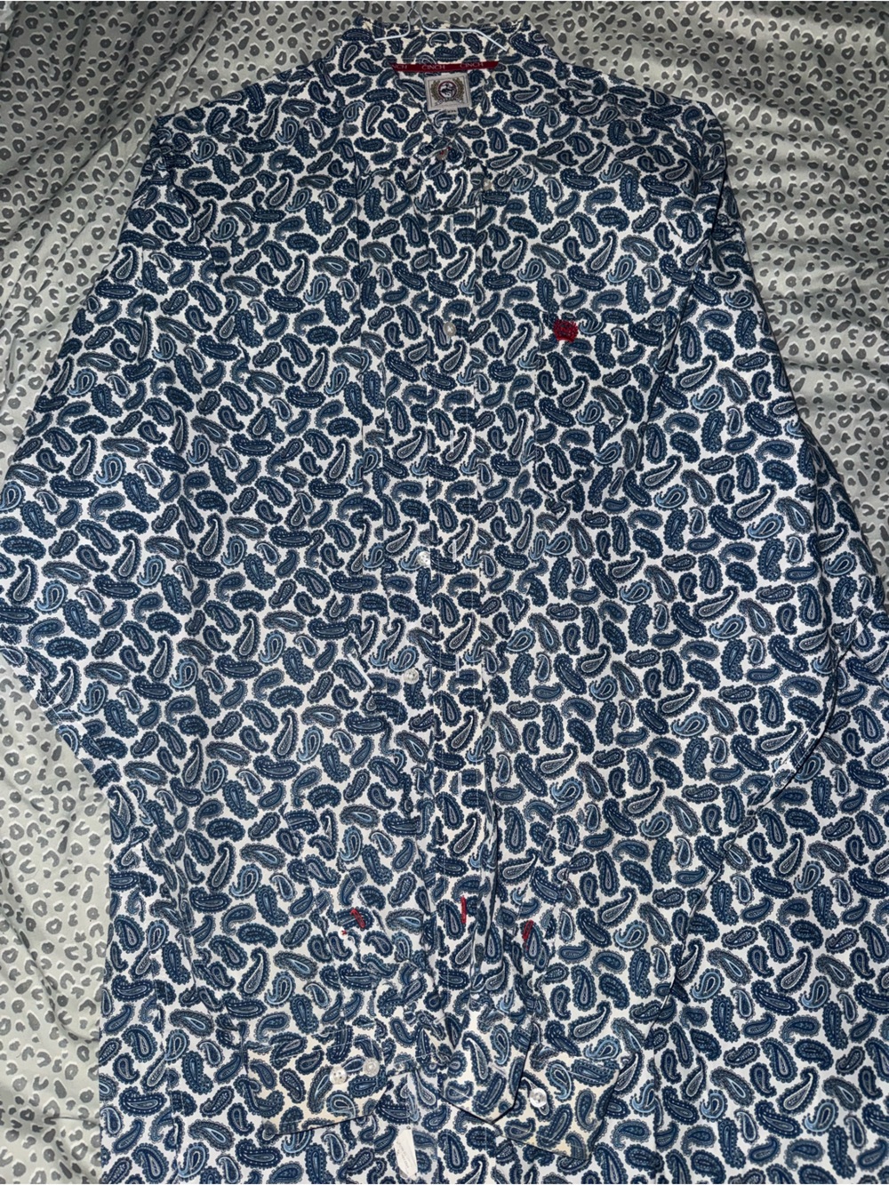 Cinch Men's Navy Paisley Button-Down Shirt